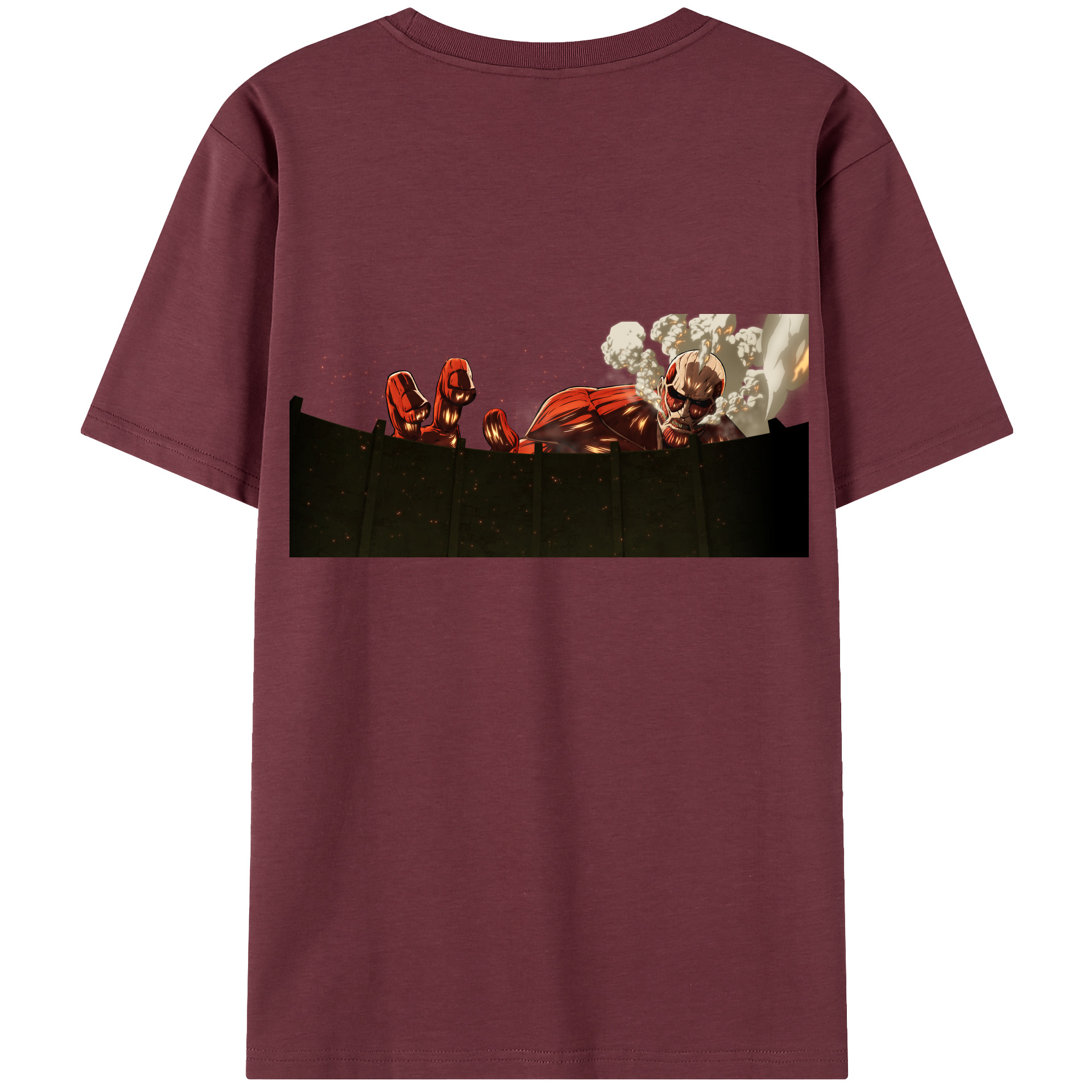 （画像用） 進撃の巨人 Attack on Titan 綿100％半袖Tシャツ（背面プリント）